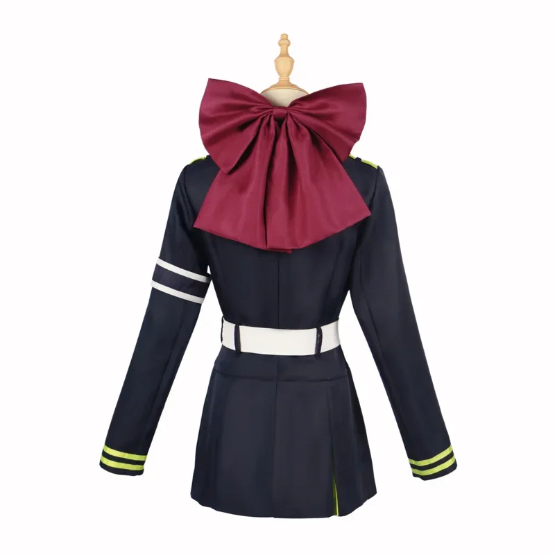 

EE01 японское аниме Owari no Seraph Owari no Seraph Hiiragi Shinoa карнавальный костюм фиолетовая форма аниме полная вечеринка на Хэллоуин 0Ww