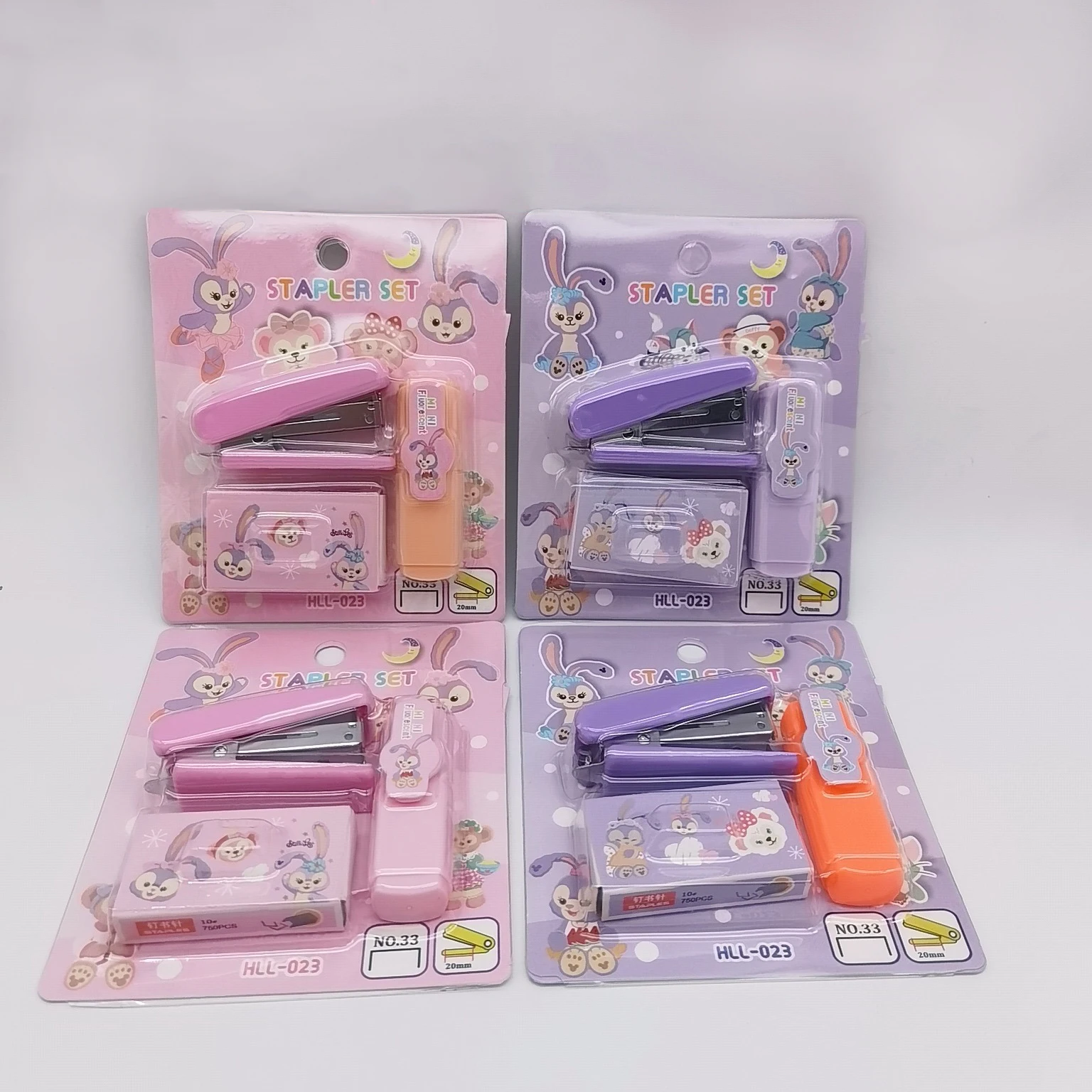 24pcs Sanrio Stationery Set Kawaii Mymelody Kuromi Cinnamoroll Scissors Stapler Kids School Office Supplies Stationery Wholesale