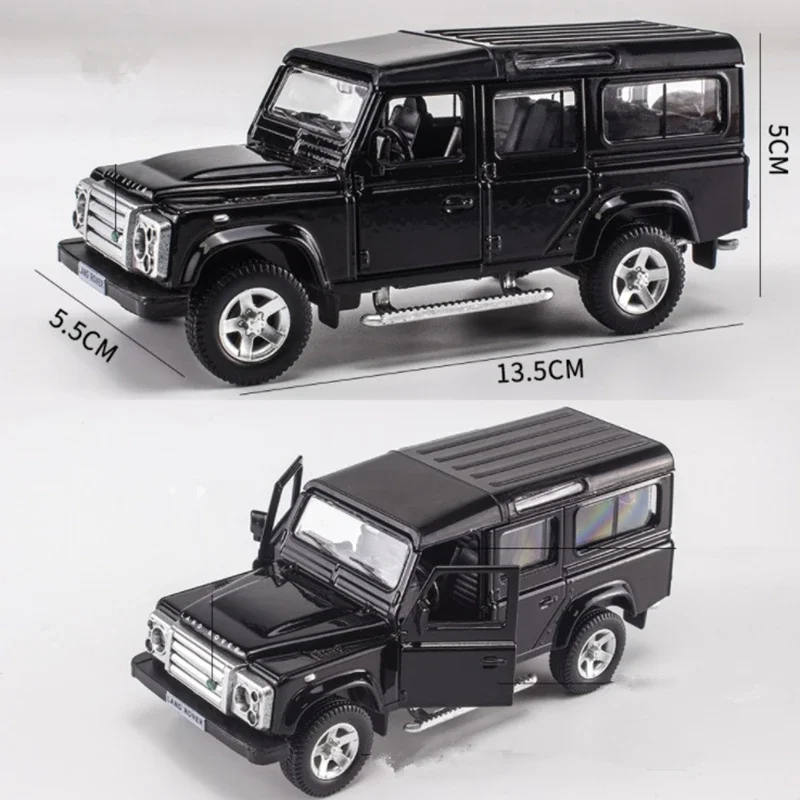 1:36 Land Rover Defender Alloy Car Model Diecasts & Toy Metal Off-road Vehicles Range Rover Toy Car Model Simulation Gifts