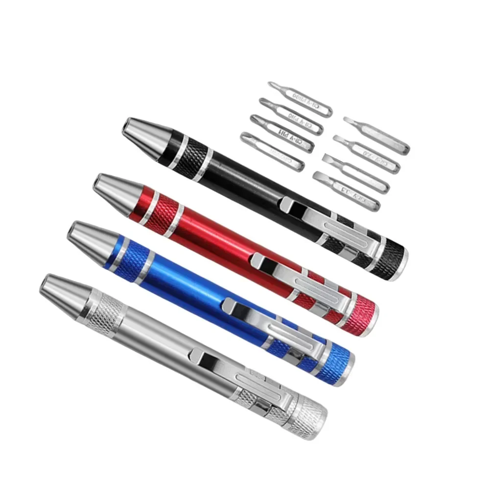 Disassembly Pen Multi-function Screwdriver Brand New Common Screws And Bolts Cross Head Eight Screwdriver Heads