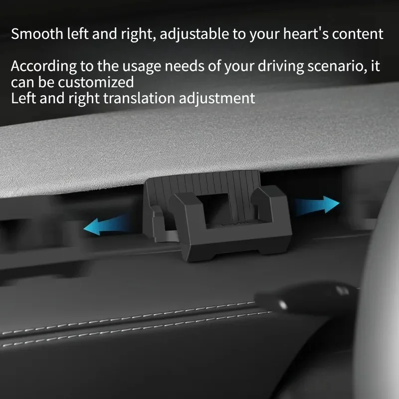 Auto-Handyhalterung für Tesla Model Y Juniper 2026 Model3 Highland YL Armaturenbrett Lüftungsschlitz Silikon Auto-Navigations-Sonnenbrillenhalter – Detail 3