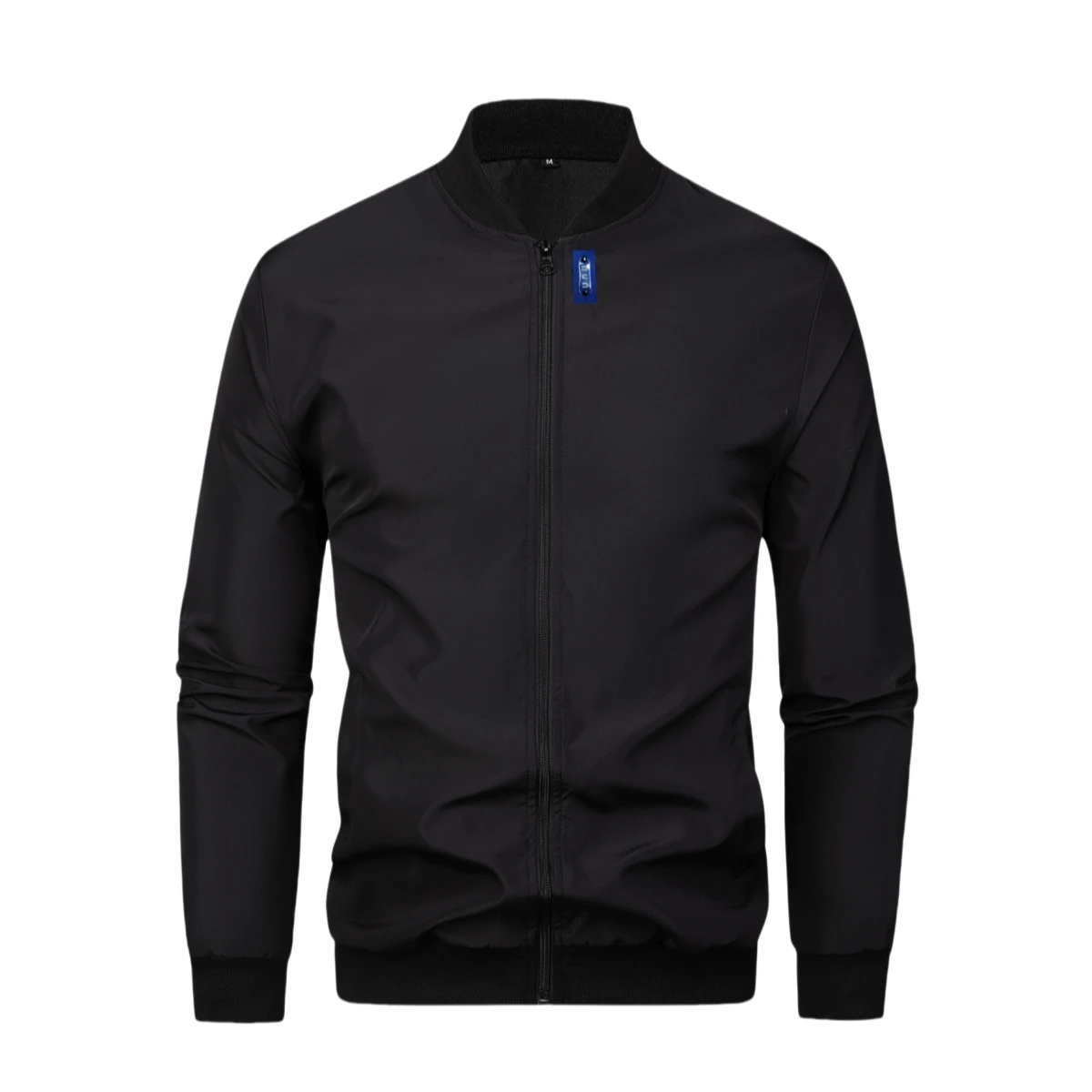2024 lente en herfst nieuwe honkbalkraag korte losse effen kleur jas heren business casual dunne jas trend