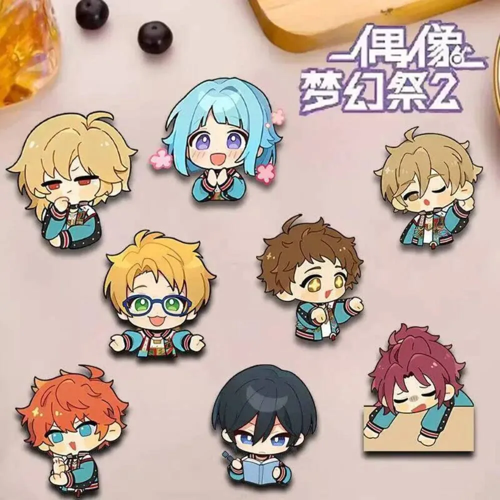 

8PCS Anime Ensemble Stars Shino Hime Badge Brooch Pin Yuuki Makoto Clothes Backpack Decoration Lapel Personalized a Chest Tag