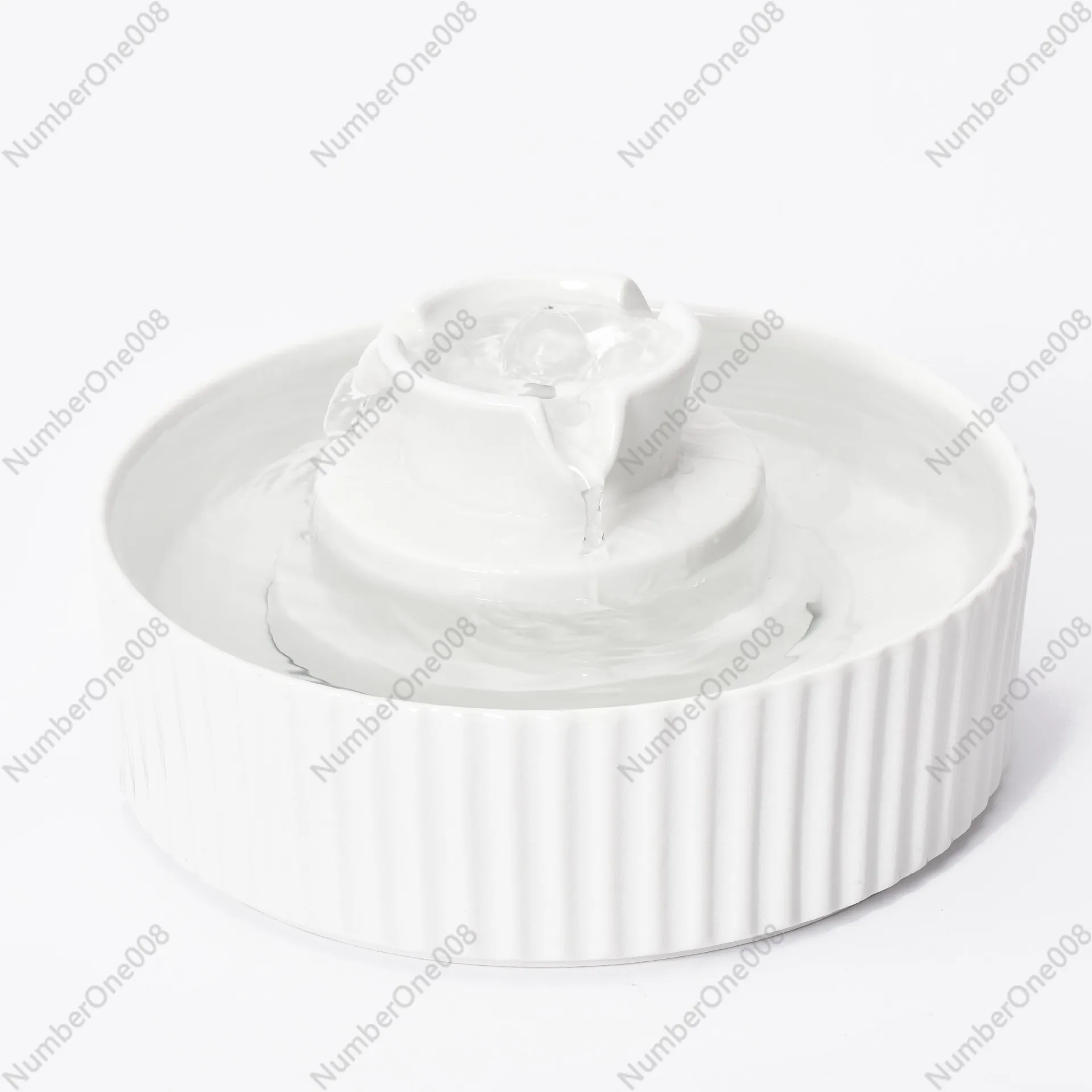 

Керамический фонтан для воды для домашних животных, автоматическая циркуляционная поилка для кошек и собак, тихий дизайн торта, электрическая чаша с диспенсером для воды