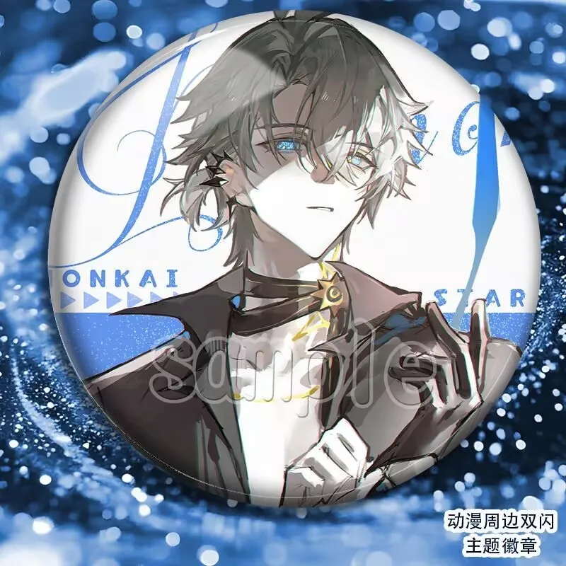 「崩壊;スタードーム鉄道」万敵バイイー」2Dレインボーバッジ周辺学生ギフト装飾デスクトップオーナメント