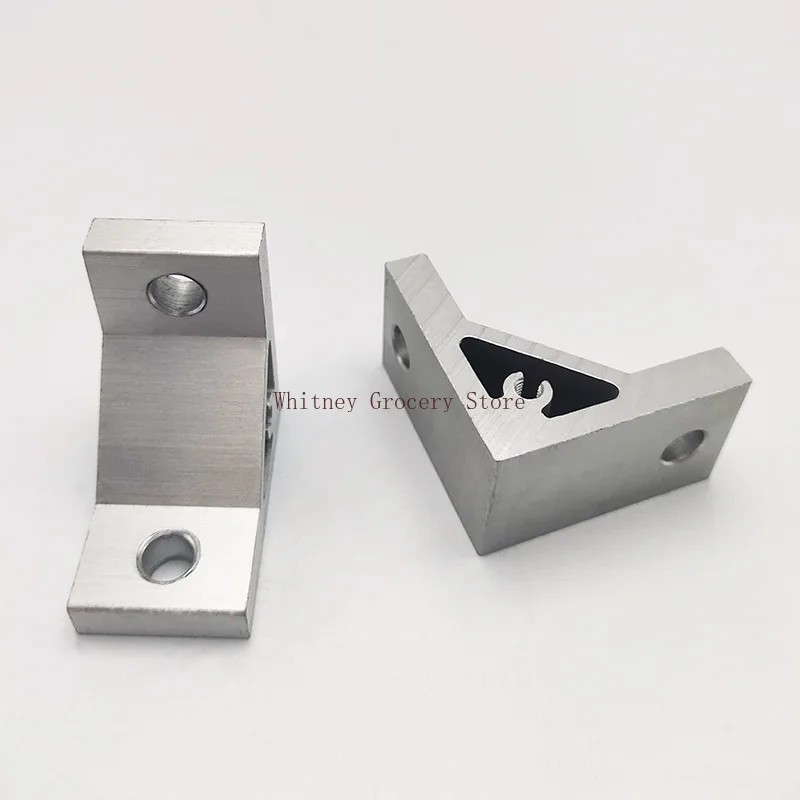 4/10 Sets Heavy 2020 Aluminum Extrusion L Corner Brackets with 20 Series Extruded Connectors Extru Profil Esquina Nut Bolts
