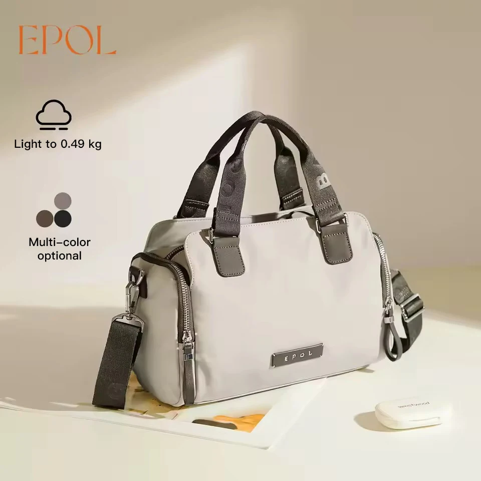 Epol Lightweight Color Block Shoulder Bag For Women Large Capacity Water Resistant Crossbody Bags 2026 Commuter Handbag 6120-05