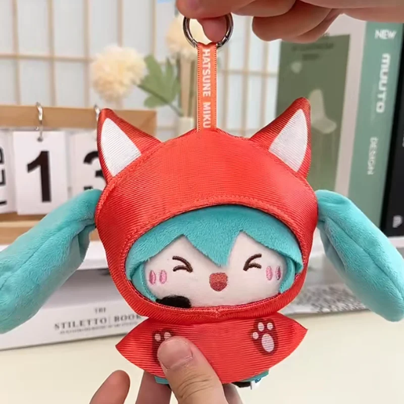 かわいい初音ミクぬいぐるみ雨の日シリーズクリエイティブ漫画ふわふわぬいぐるみバックパックぬいぐるみアニメアクセサリー完璧なギフト