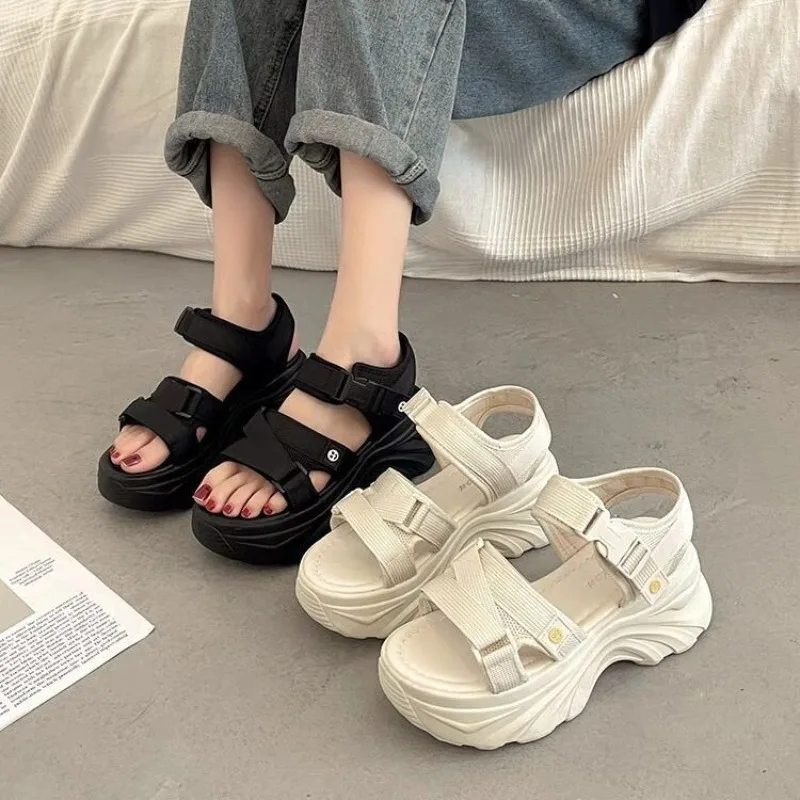 

Womens Sandals Fashion Casual Sports Sandals Designer Platform Sandals for Women Summer Breathable Canvas Sandal Sandalias Mujer
