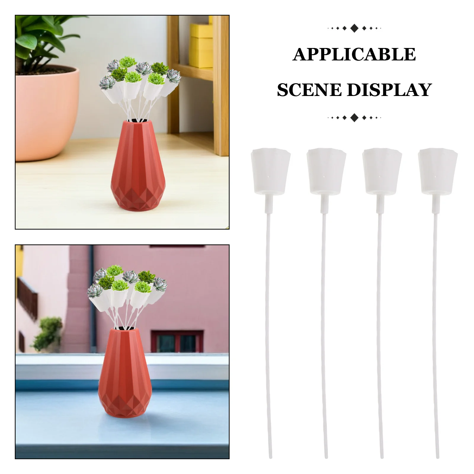 12 مجموعات صندوق تعبئة النباتات حامل باقة زهور عصارية صغيرة قابلة للفصل أداة ترتيب ذاتية الصنع لا حامل عرض التربة للزهور #2