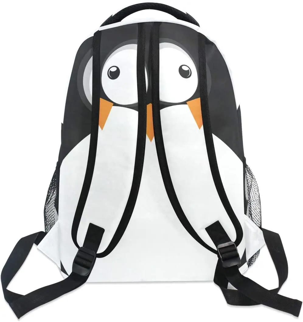 School Backpack Cute Penguin Bookbag for Boys Girls Teens Casual Travel Bag Computer Laptop Daypack