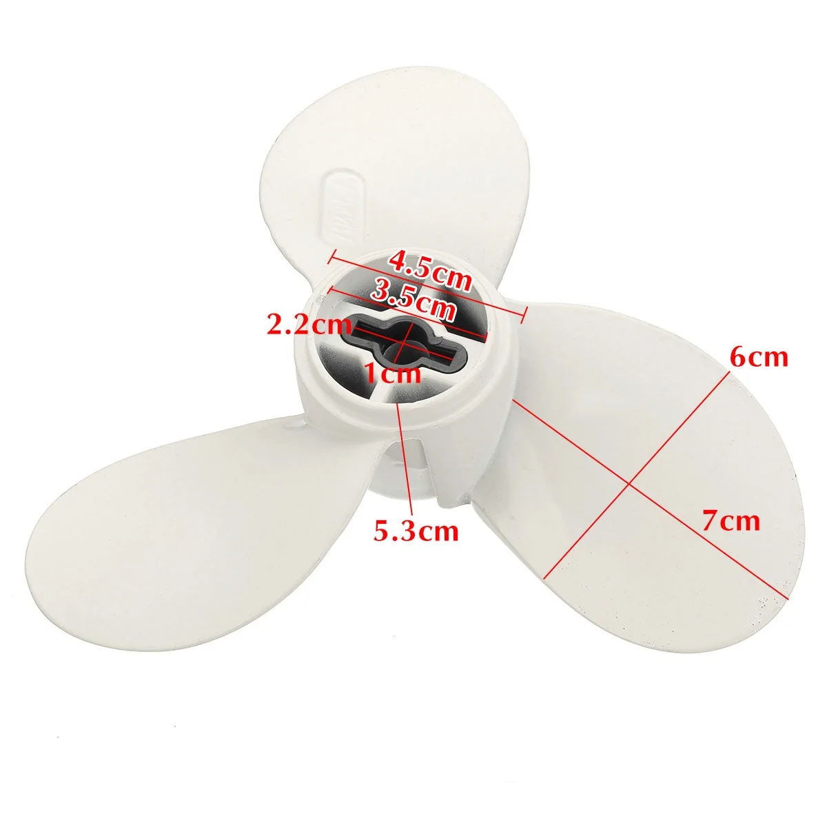Outboard Motor Propeller Aluminum Alloy 3 Blades Propellers Boat Accessories for Yamaha 2 horsepower for Hangkai 3.5HP