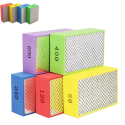 10-1Pcs Diamond Hand Polishing Pad Tile Glass Abrasive Grinding Block Pad Stone Marble Ceramic Abrasive Sanding Disc Polish Tool