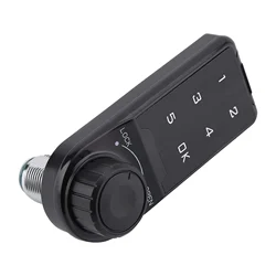 Combination Lock, Door Access Digital Electronic Security Cabinet Coded Locker Contact Keypad Password Key Access Lock-B