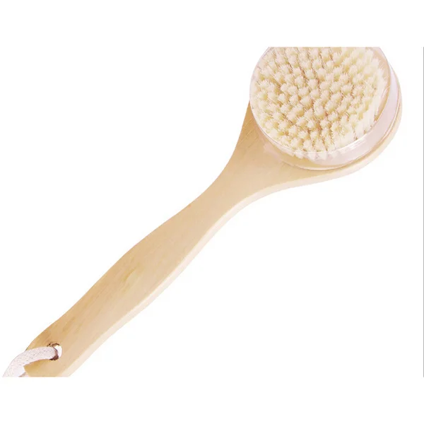 

Wooden Bath 24.8*7.8Cm Medium Stiffness Exfoliating Body Massage Shower Brush For Smooth Skin Plastic Bath Brush