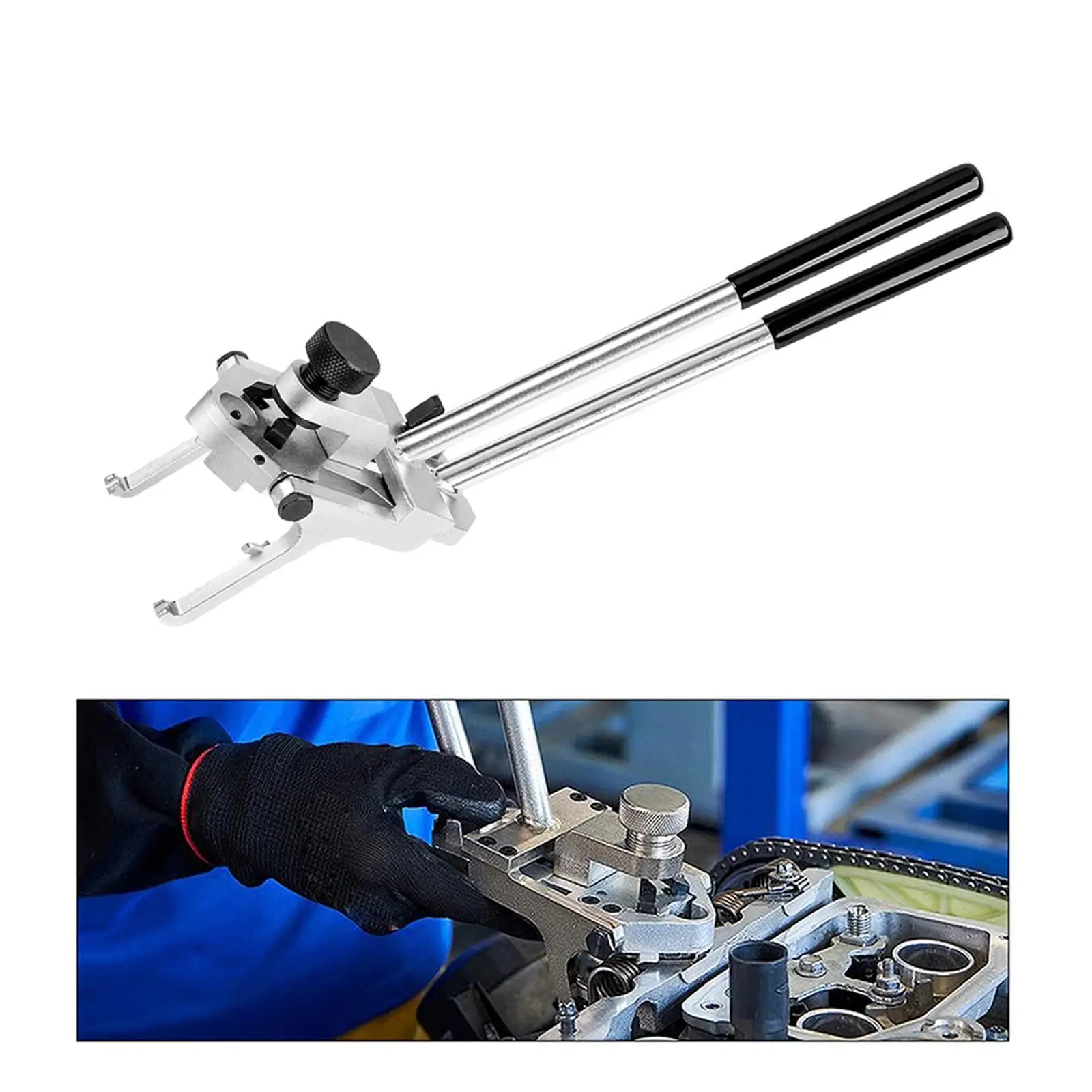 

Щипцы для установки пружины клапана, инструмент для ремонта двигателя, прочный инструмент для снятия пружины эксцентрикового вала для N13 N20 N52 N55