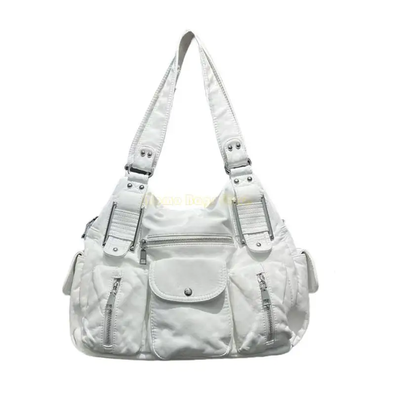 

X90D Multifunctional Office Large Bag Adjustable Shoulder Strap Edgy Design Practical PU Underarm Bags For Everyday Use