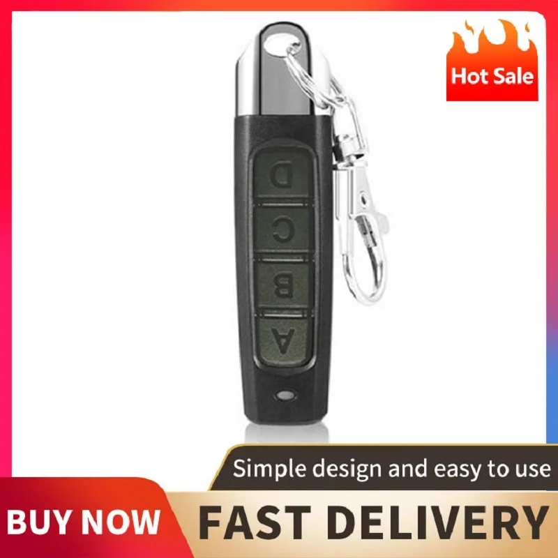 433MHZ Remote Control Garage Gate Door Opener Remote Control Duplicator Clone Learning Rolling Code Car Key Keychain Transmitter