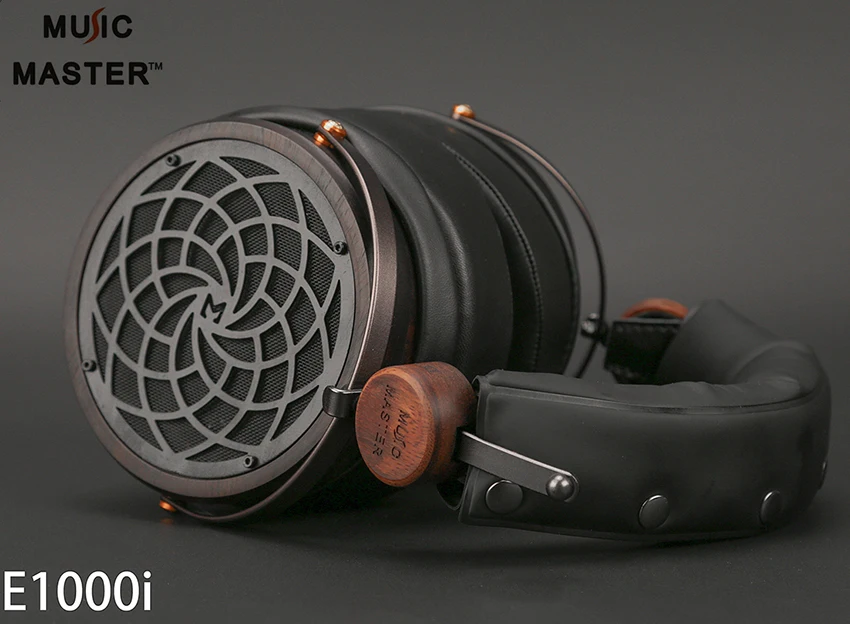MusicMaster 108mm E1000I 60Ohms Planar Wooden Closed-back Full-Size Hifi Audiophile Headphones Headset PK LCD4 Stellia Susvara