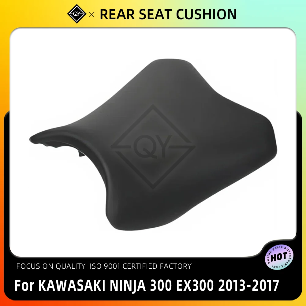 Motorcycle Black Front Seat Cushion Pressure Relief Comfortable Passenger Pad For Kawasaki Ninja 300 EX300 2013-2017 2016 2015
