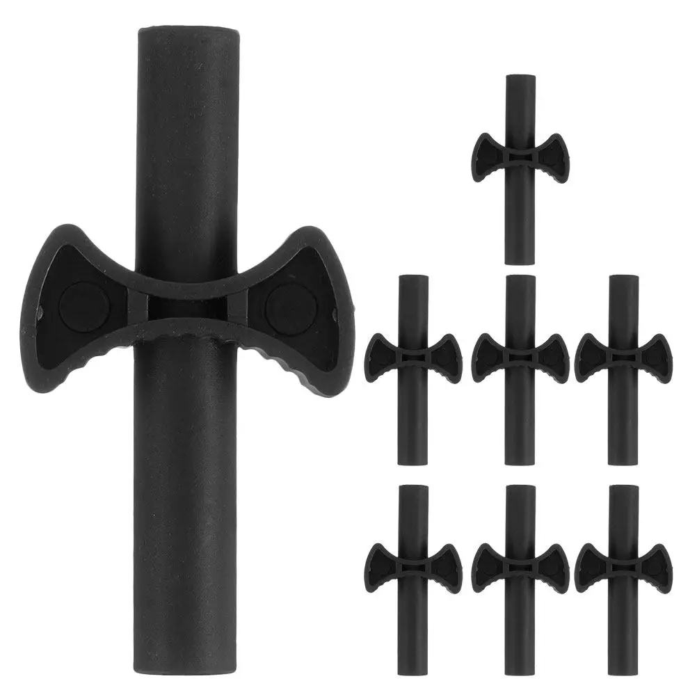 8 pcs Trampoline Enclosure Pole Gap Spacers – Black Plastic Alignment Washers