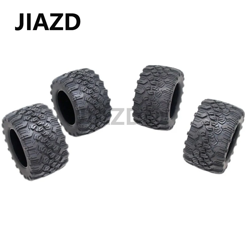 4PCS 125X73mm Wheel Rims Tires Tyre Set For E-MAXX HSP HPI ARRMA Redcat Savage1/10 RC Truck Car Upgrade Parts