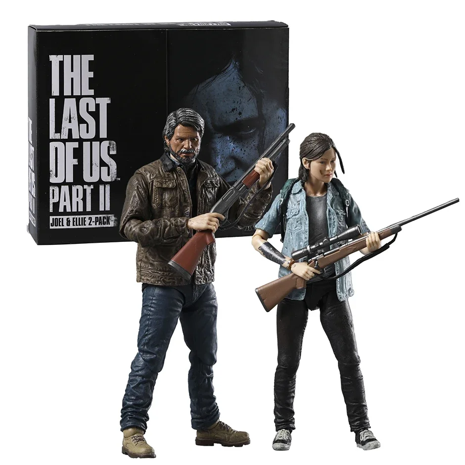 NECA The Last of Us Part II Ultimate Joel & Ellie PVC Action Figure Model Toy Colletible Figurine Set