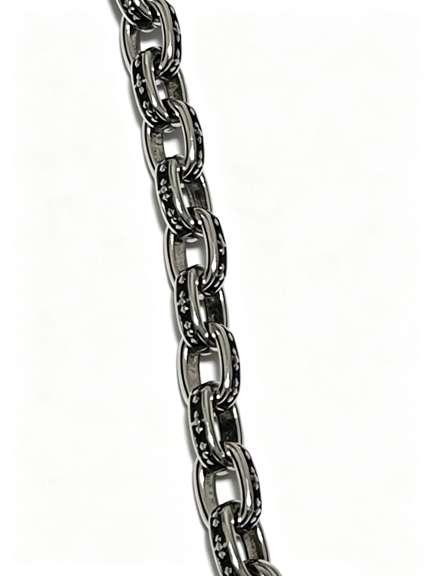 S925 sterling silver retro and old silver chain bracelet, the same style for men and women, hipster versatile and high-end