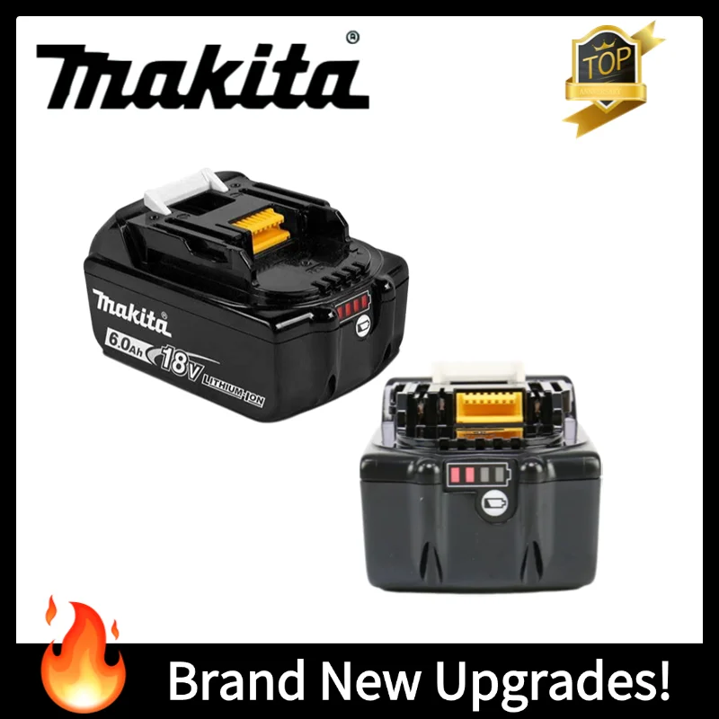 

Pro-grade batterie makita 18v,18V 6Ah expert battery, used by tradesmen, for Makita impact wrenches, and anti-vibration.