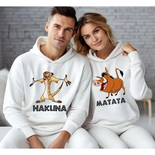 Sudadera Rey León, sudadera Timon & Puma, sudadera Hakuna Matata, Reino Animal de Disney, suéter a juego de Disneyland