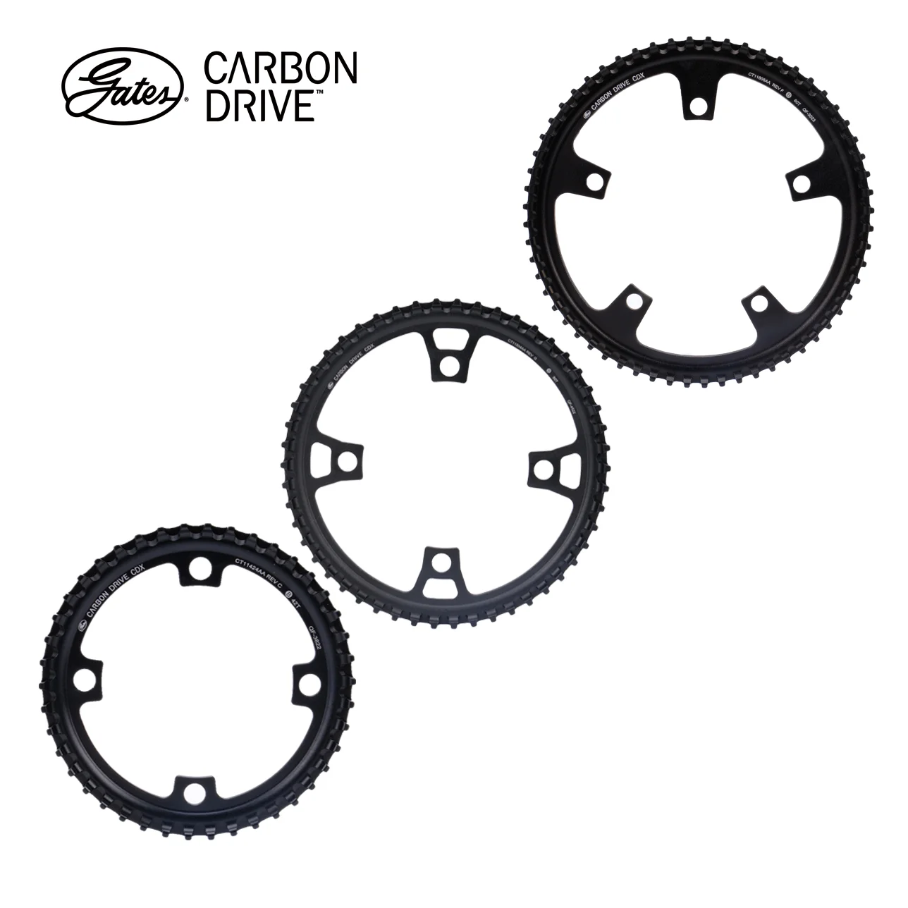 Gates Carbon Drive Front Sprocket CDX Center Track Bike Belt Drive