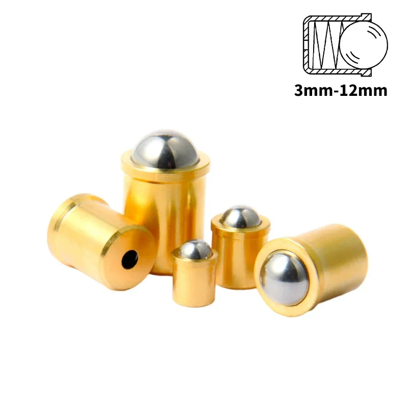 

2mm 3mm 4mm 5mm 6mm 8mm 10mm 12mm Beads Ball Spring Plunger Positioning Dowel for Furniture Door Fishing Rod WoodWorking Locator