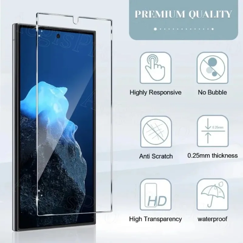 4PCS Tempered Glass For Samsung Galaxy S26 S25 S24 S22 Plus FE Edge S10e Note10 20 Protective Transparent Screen Protector Film