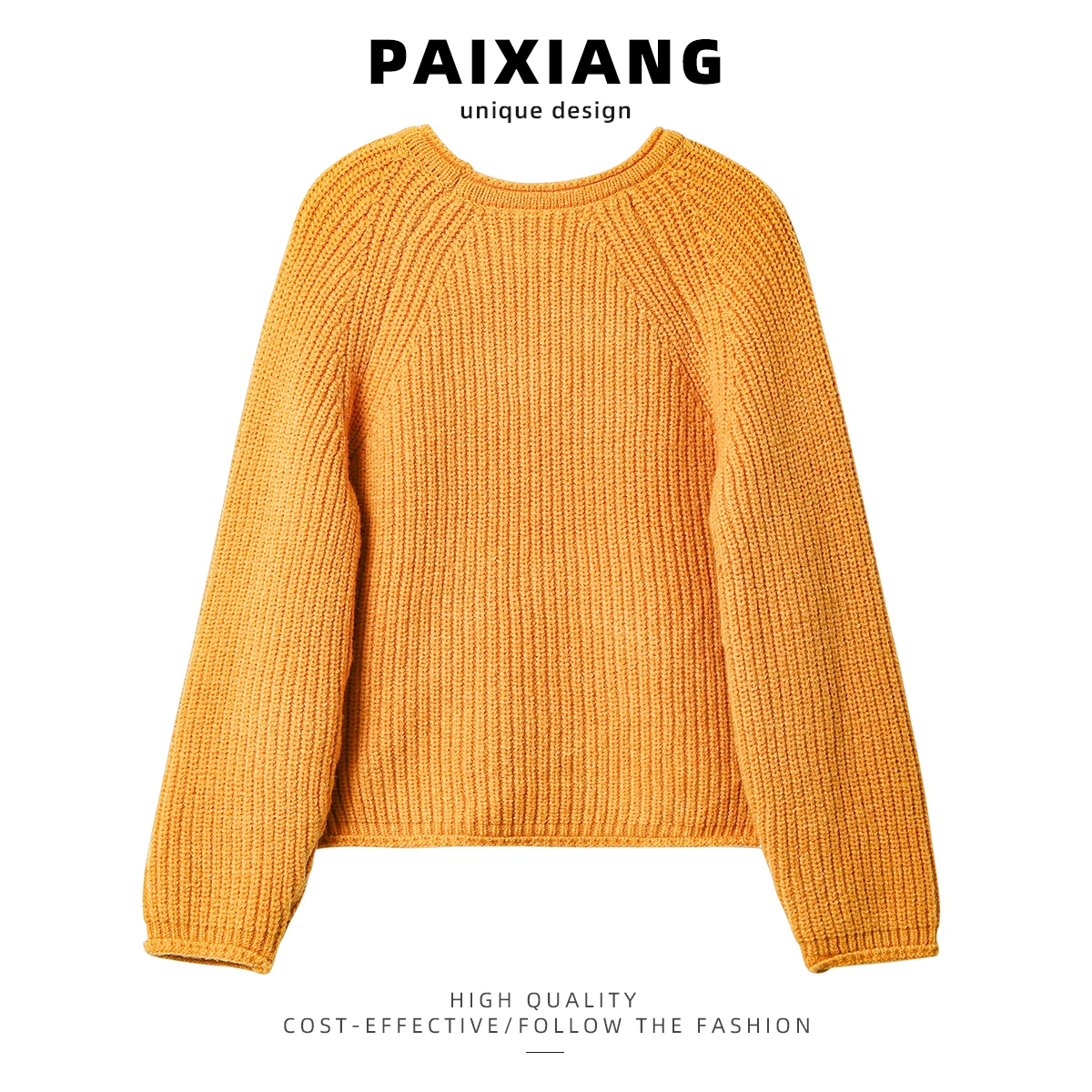 Retro Cherry Embroidery round Ne Pullover Sweater Women's Loose Slimming Top Korean Sle Soft Long Sve Knittedwear