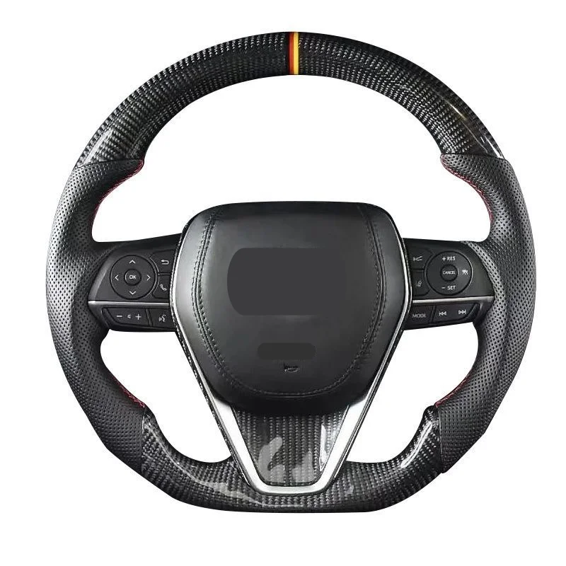 Car Accessories Car steering wheel Leather Carbon Fiber Interior Accessories For Landcruiser 300 2022 2023