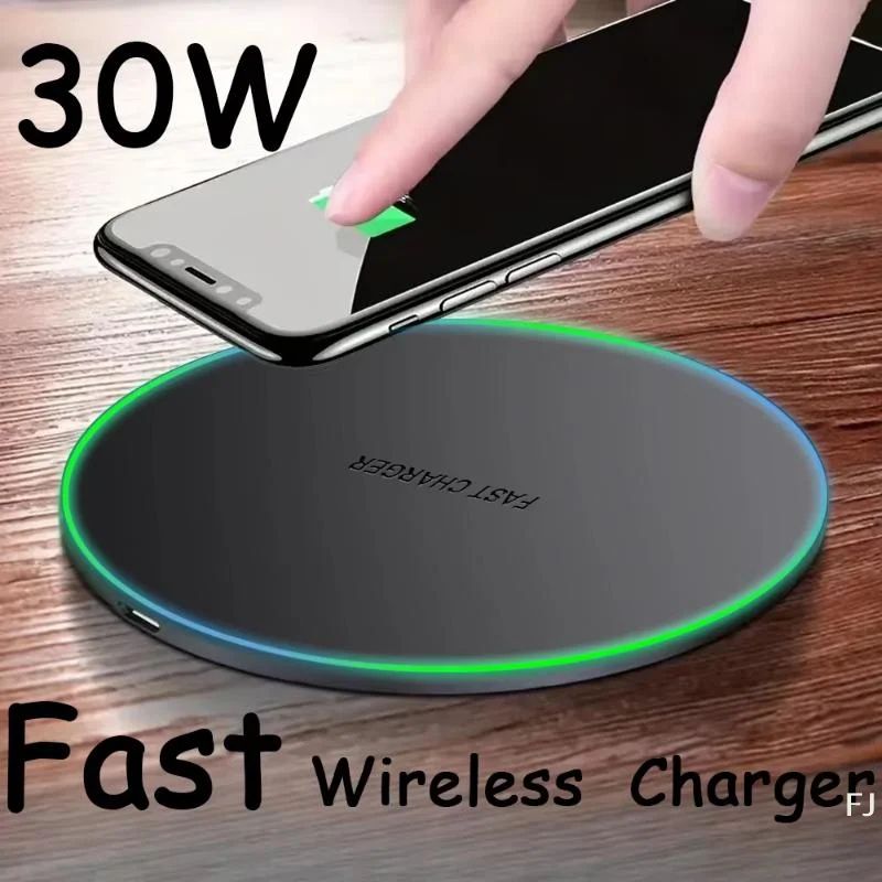 [YU]30W Wireless Charger For IPhone17 16 15 14 13 12 X XR XS Max 8 For S24 S23 S22 S10 S20 Note10 20  Phone