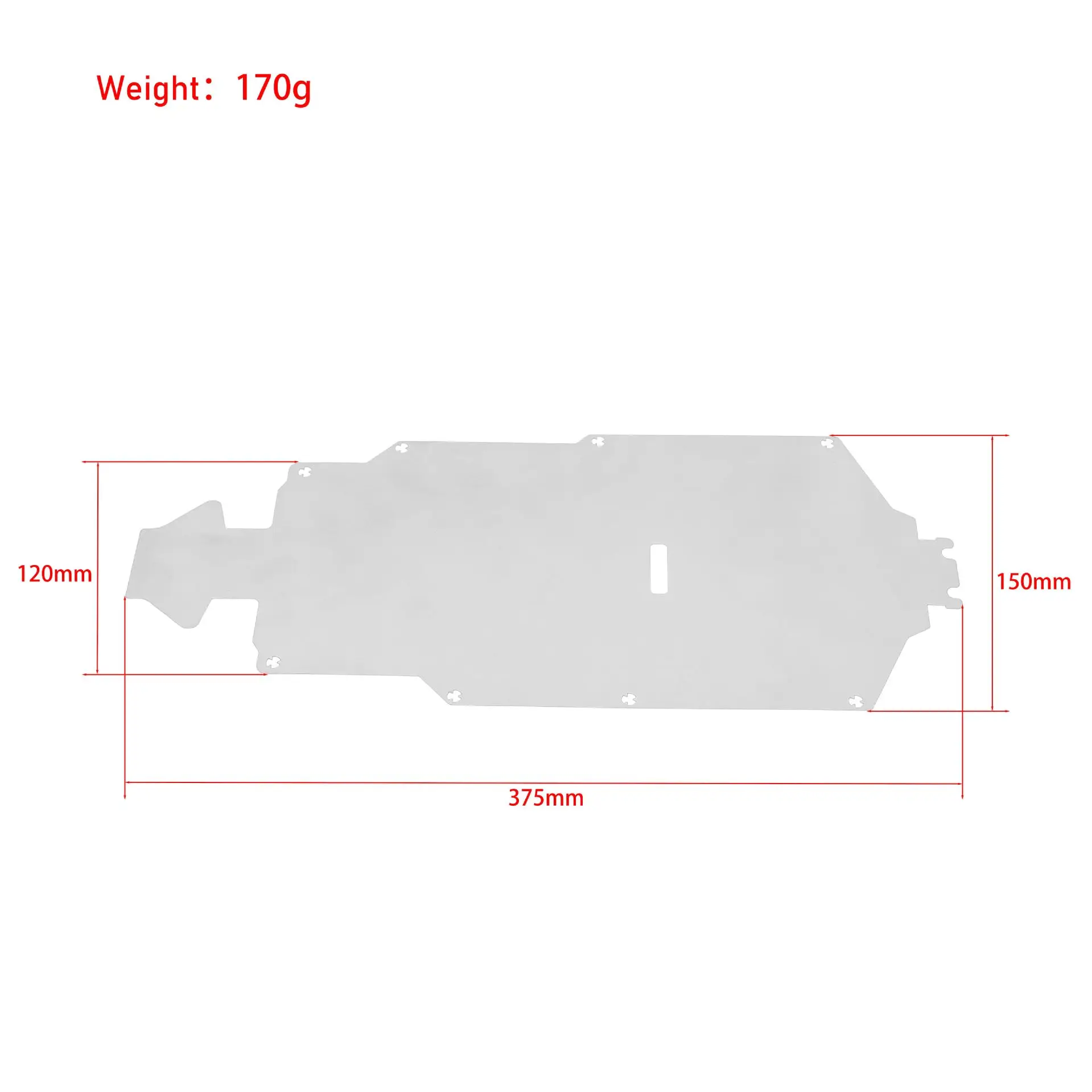 ชุดแต่งกันกระแทกใต้ท้องรถโลหะสำหรับรถบังคับวิทยุ รุ่น 1/7 KKPIT KRT XNR Xuan Niao
