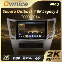Ownice K6+ 2K for Subaru Outback 4 BR Legacy 5 2009 - 2014 Left Hand Drive Car Multimedia Video Player Navi Stereo GPS Android12