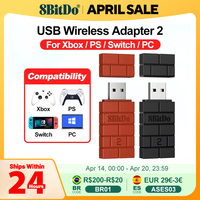 8BitDo Wireless Bluetooth Adapter 2 for Ultimate 2C Bluetooth Myth Wukong Ultimate 3-mode Pro 2 SN30 Pro XBOX Switch Controller