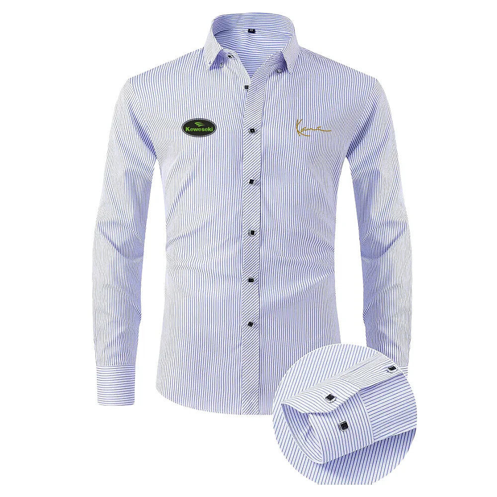 

Men's shirt long sleeved formal shirt men's slim fit shirt social business shirt white shirt (European and American sizes)