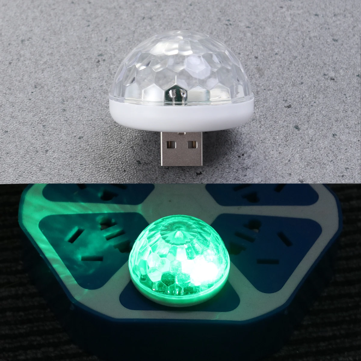 USB صوت صغير المنشط LED ديسكو الكرة الخفيفة المحمولة قوية USB بالطاقة المرحلة Dj أضواء الكاريوكي قضبان الحفلات المنزلية #6