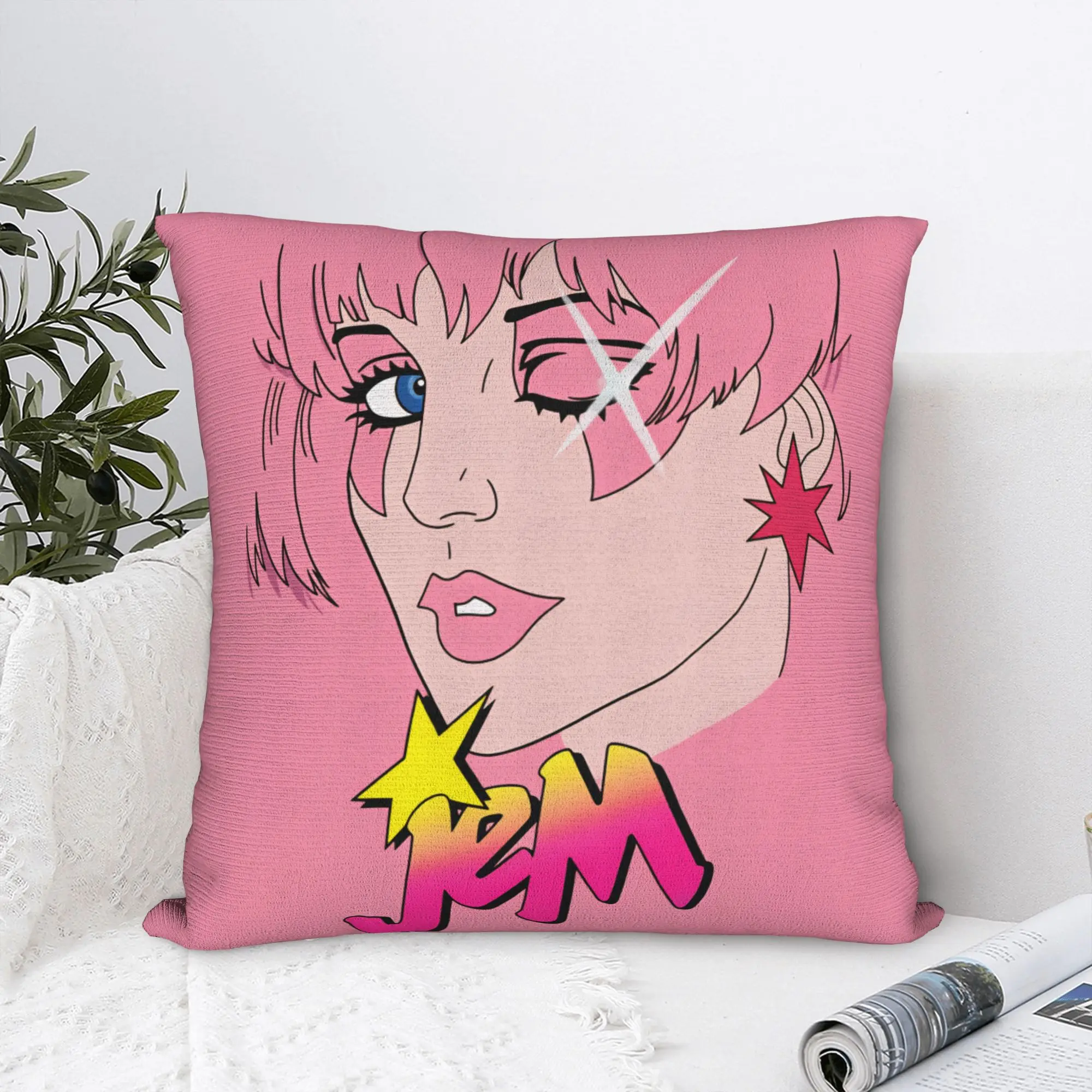 Jem And The Holograms Movie Pillow Cover  Comfy Cushion Cover Fashion Pillow Case For Sofa Car Home Decor