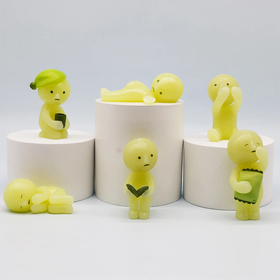 SMISKI صندوق أعمى سلسلة العمل صندوق غامض Noctilucent عمل أرقام الديكور المشجعين الأطفال هدايا عيد الميلاد اللعب #4