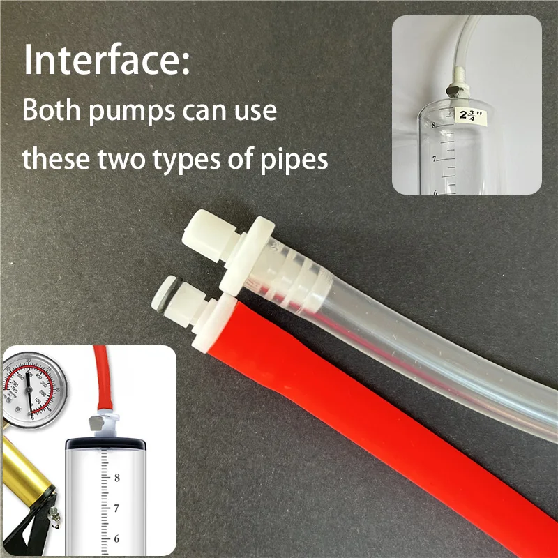 Tube for New Penis Pump Acrylic Cup Accessories,Connecting pipe, valve,Tracheal,Silicone Sex Toy Tools Enlarger Enlargement kits