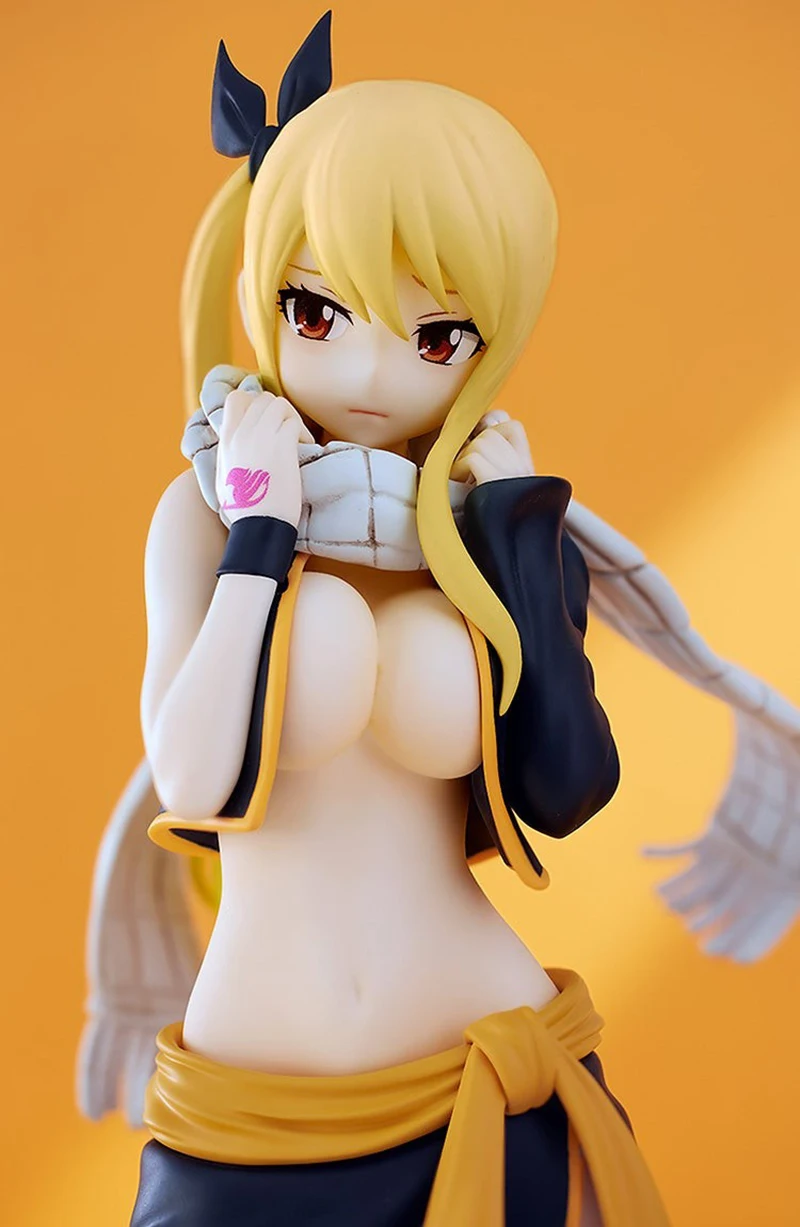 GSC POP UP PARADE FAIRY TAIL Lucy Heartfilia Etherious Natsu Dragneel Clothes L Size Ver. 22CM Anime Action Figures Model Toy