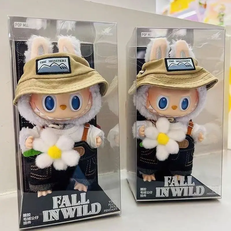 New Labubu 1:1 Replica primavera Wild Home Series 17cm Cute Plush Doll Action Figures Cartoon Pendant Decor collezioni giocattoli regali