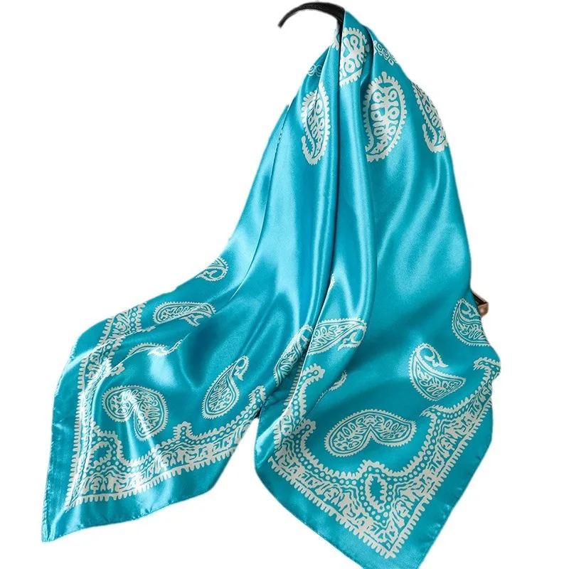 Foulard Carré Vintage Paisley pour Femme, Bandeau de Sauna Imprimé sur la Tête, Hijab