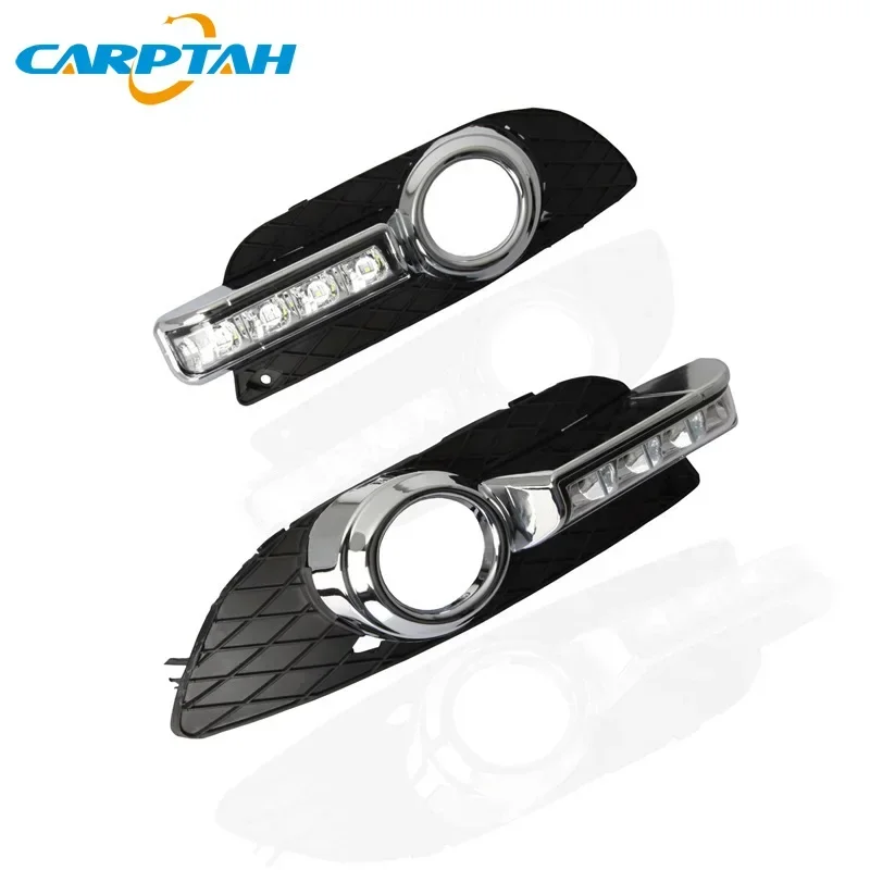 

Автомобильные светодиодные дневные фары для Mitsubishi Lancer 2010 2011 2012, дневные фары, дневные ходовые огни, DRL, противотуманные фары
