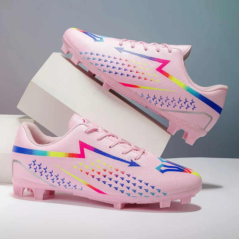 

Soccer Cleats Athletic Outdoor FG Football Boots Girls Training Sneakers AG Youth Soccer Shoes for Little