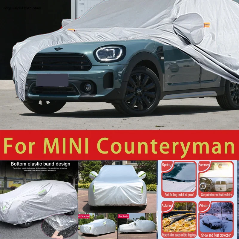 

Для MINI Counteryman, уличная защита, полный автомобильный чехол, снежный чехол, солнцезащитный козырек, водонепроницаемый, пылезащитный, внешние автомобильные аксессуары